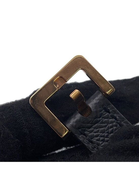 Hermes Pop Belt Black Pink Gold Epsom 85
